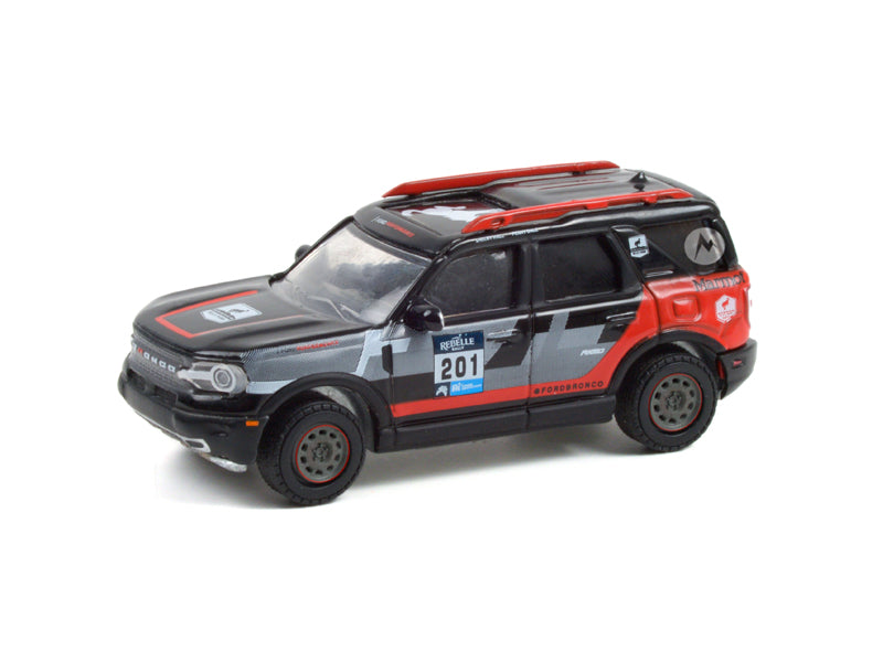 2021 Ford Bronco Sport #201 Rebelle Rally Winner - Ford Performance (Running On Empty) Series 13 Diecast 1:64 Scale Model - Greenlight 41130F