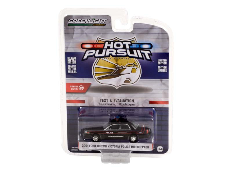 2001 Ford Crown Victoria Police Interceptor - Police Prep Package (Hot Pursuit) Series 39 Diecast 1:64 Scale Model - Greenlight 42970D