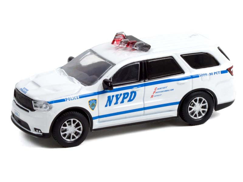 2019 Dodge Durango - New York City Police Dept NYPD (Hot Pursuit) Series 40 Diecast 1:64 Scale Model Truck - Greenlight 42980F