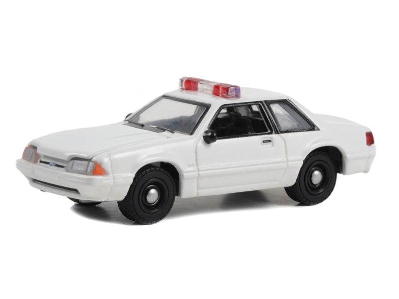 1987-93 Ford Mustang SSP w/ Lights - Hot Pursuit (Hobby Exclusive) Diecast Scale 1:64 Scale Model - Greenlight 43008