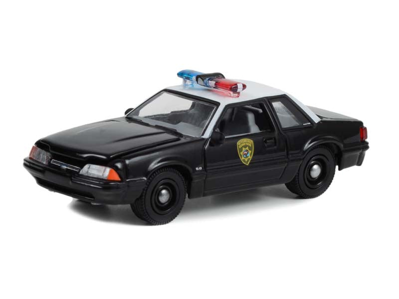 1990 Ford Mustang SSP - Wyoming Highway Patrol (Hot Pursuit) Series 43 Diecast 1:64 Scale Model Car - Greenlight 43010C
