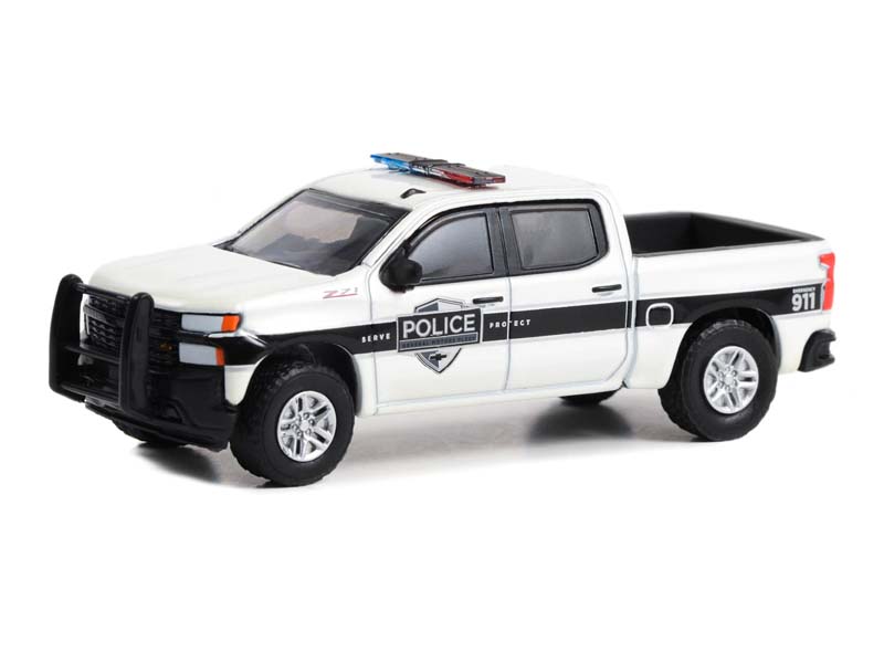 2022 Chevrolet Silverado SSV - General Motors Fleet Police (Hot Pursuit) Series 44 Diecast 1:64 Scale Model Car - Greenlight 43020F