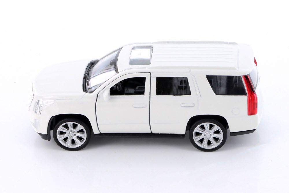 2017 Cadillac Escalade White SUV 1:38 Scale Diecast Pullback - Welly - 43751WH
