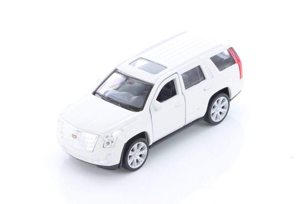 2017 Cadillac Escalade White SUV 1:38 Scale Diecast Pullback - Welly - 43751WH