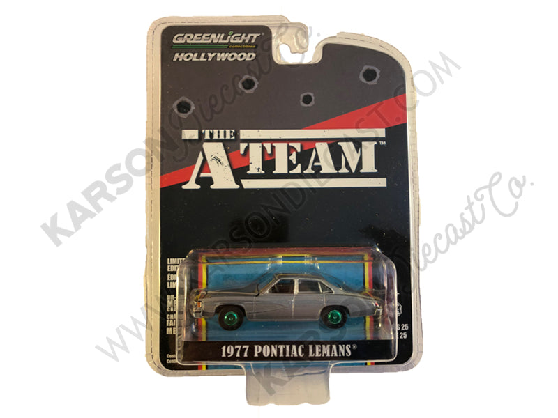 1977 Pontiac LeMans Gray "The A-Team" (1983-1987) TV Series "Hollywood Series" Release 25 1/64 Diecast Model Car - Greenlight - 44850C - CHASE GREEN MACHINE