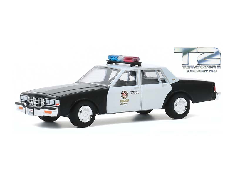 1987 Chevrolet Caprice Metropolitan Police (Terminator 2: Judgment Day) "Hollywood" Series 29 Diecast 1:64 Scale Model - Greenlight 44890F