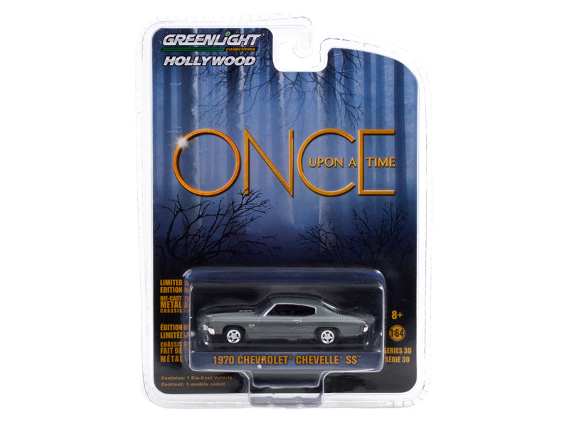 1970 Chevrolet Chevelle SS 454 Gray - Once Upon A Time TV Series (Hollywood Series 30) Diecast 1:64 Model Car - Greenlight 44900E