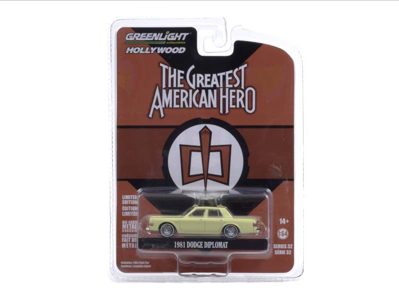 1981 Dodge Diplomat - The Greatest American Hero (Hollywood) Series 32 Diecast 1:64 Scale Model - Greenlight 44920A