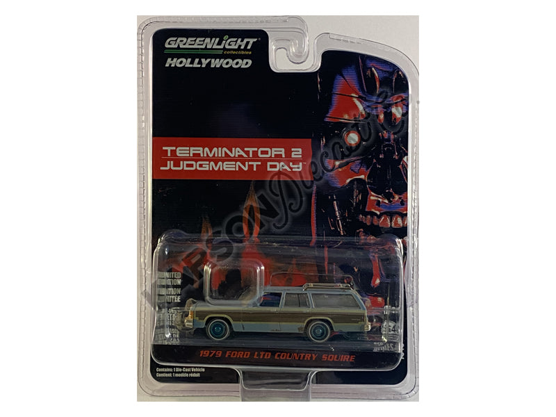 CHASE 1979 Ford LTD Country Squire "Terminator 2: Judgment Day" (1991) Movie "Hollywood Series" Release 32 Diecast 1:64 Model - Greenlight 44920C