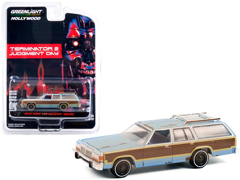 CHASE 1979 Ford LTD Country Squire "Terminator 2: Judgment Day" (1991) Movie "Hollywood Series" Release 32 Diecast 1:64 Model - Greenlight 44920C