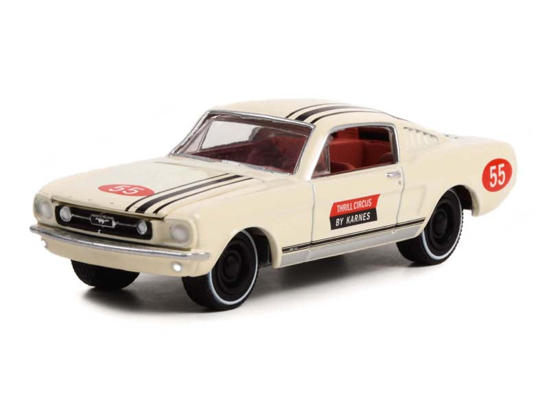 1967 Ford Mustang Fastback #55 - Thrill Circus "The Mod Squad" (Hollywood) Series 36 Diecast 1:64 Scale Models - Greenlight 44960A