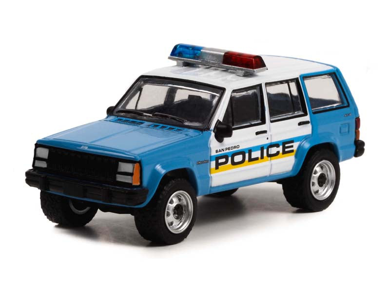 1995 Jeep Cherokee - San Pedro Police "Gone in Sixty Seconds" (Hollywood) Series 36 Diecast 1:64 Scale Model - Greenlight 44960E