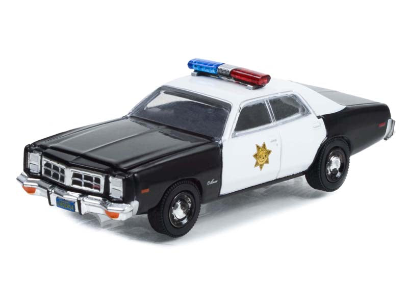 1977 Dodge Monaco - County Sheriff Fall Guy Stuntman Association (Hollywood) Special Edition Diecast 1:64 Scale Model - Greenlight 44965D