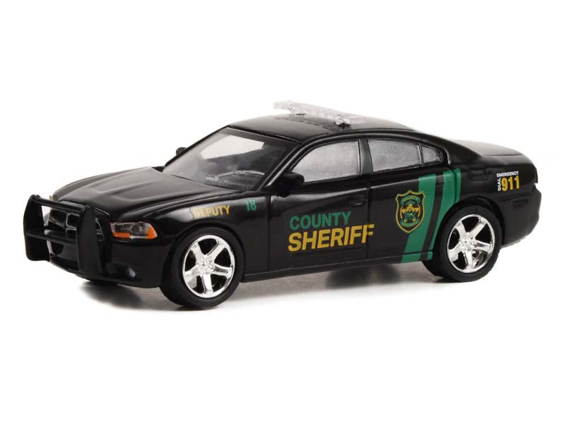 2011 Dodge Charger Pursuit - Yellowstone County Sheriff Deputy #18 (Hollywood) Series 38 Diecast 1:64 Scale Model Car - Greenlight 44980D