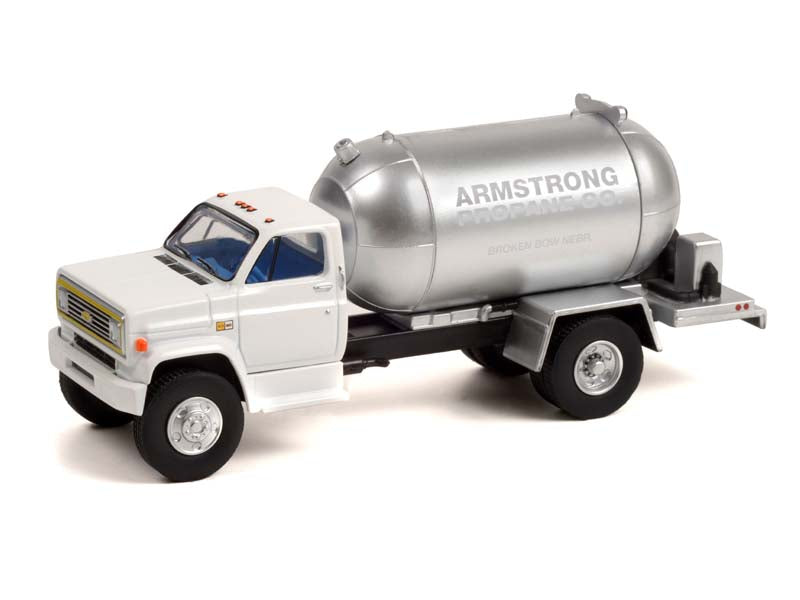 CHASE 1982 Chevrolet C-60 Propane Truck - Armstrong Propane Co. (S.D. Trucks) Series 14 Diecast 1:64 Scale Model - Greenlight 45140B