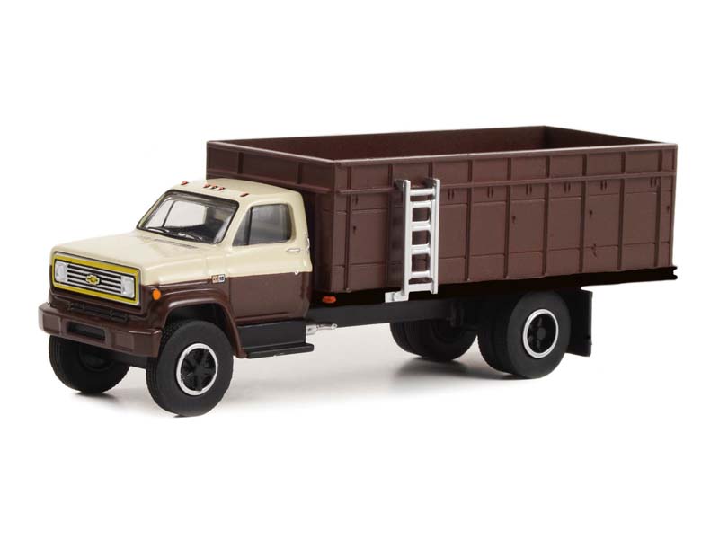 1981 Chevrolet C-70 Grain Truck - Brown Cab w/ Brown Bed (S.D. Trucks) Series 17 Diecast 1:64 Scale Model - Greenlight 45170A