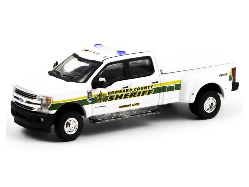 2018 Ford F-350 Dually - Broward County, Florida Sheriff’s Office (Dually Drivers) Series 6 Diecast 1:64 Model - Greenlight 46060C