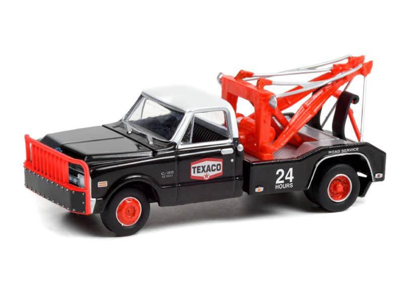CHASE 1970 Chevrolet C-30 Dually Wrecker Tow Truck - Texaco (Dually Drivers Series 7) Diecast 1:64 Model - Greenlight 46070B
