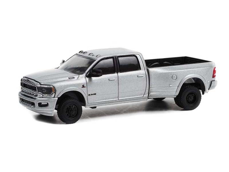 2021 Ram 3500 Dually Limited Night Edition - Billet Silver (Dually Drivers) Series 9 Diecast 1:64 Scale Model - Greenlight 46090F