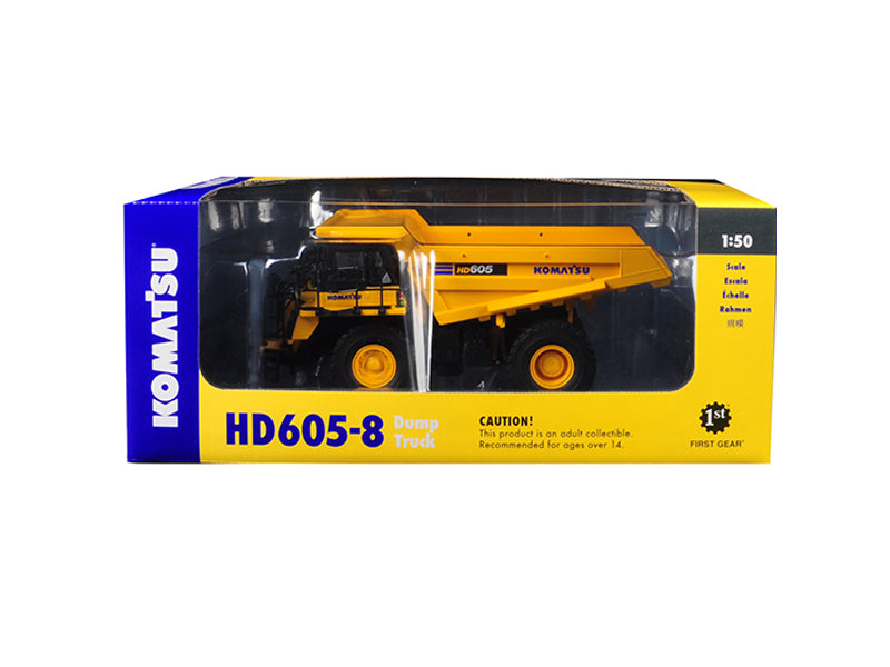 Komatsu HD605-8 Dump Truck Diecast 1:50 Scale Model - First Gear 50-3387