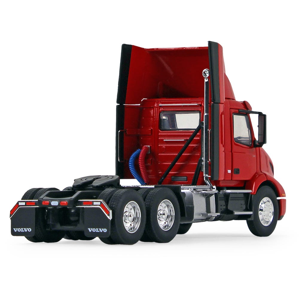 Volvo VNR 300 Day Cab with Roof Fairing Truck Tractor Crossroad Red 1:50 Diecast Model - First Gear 50-3460