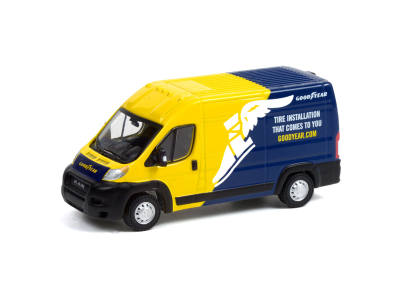 CHASE 2019 Ram ProMaster 2500 Cargo High Roof - Goodyear Tire (Route Runners) Series 3 Diecast 1:64 Scale Model - Greenlight 53030E
