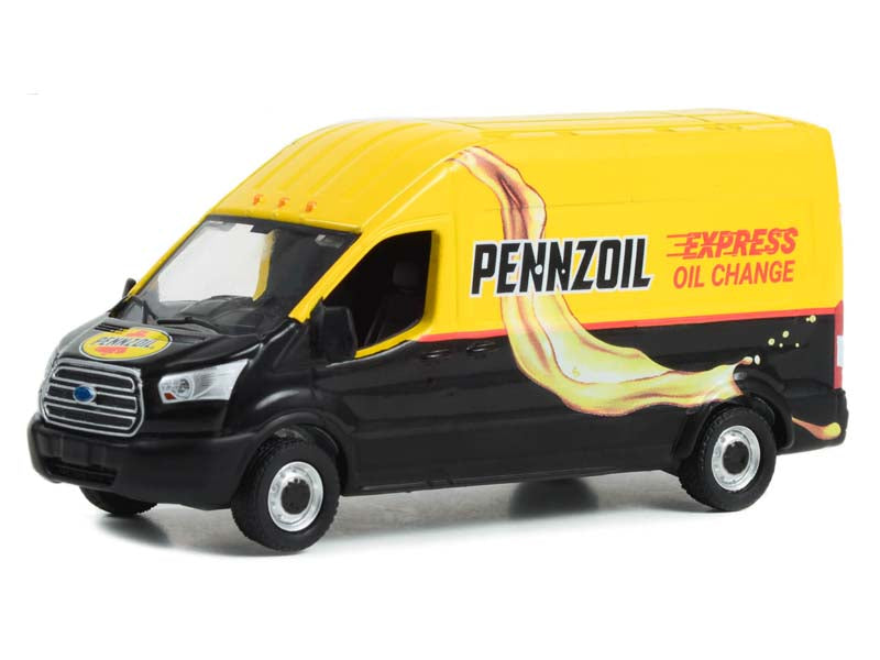2019 Ford Transit LWB High Roof - Pennzoil Express Oil Change (Route Runners) Series 5 Diecast 1:64 Scale Model - Greenlight 53050C