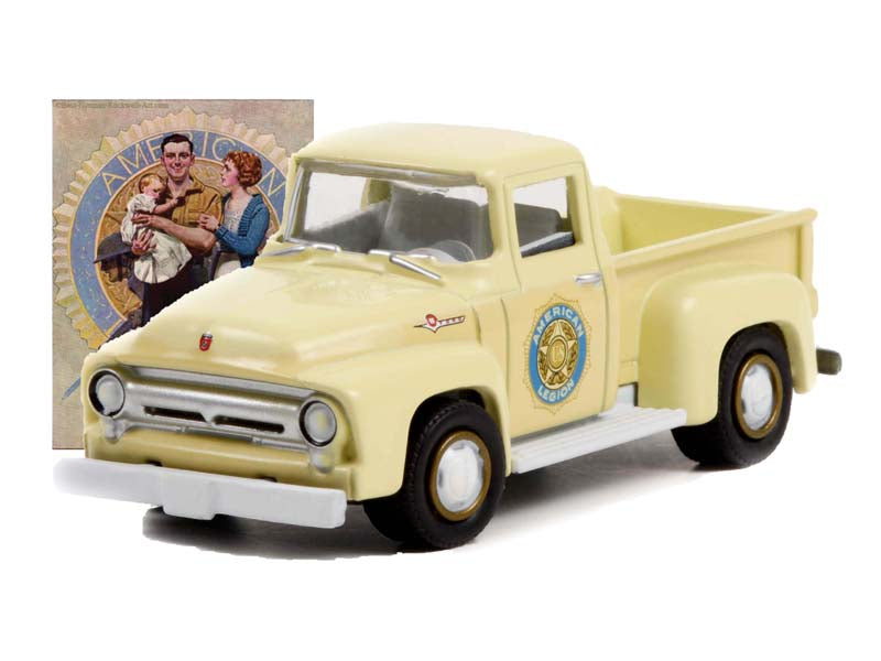 1956 Ford F-100 (Norman Rockwell) Series 4 Diecast 1:64 Scale Model - Greenlight 54060B