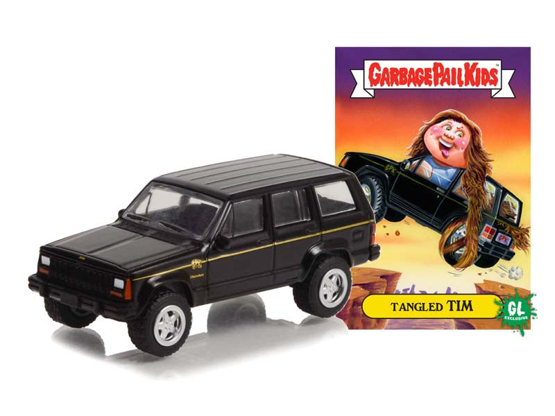 1993 Jeep Cherokee - Tangled Tim (Garbage Pail Kids) Series 4 Diecast 1:64 Model Car - Greenlight 54070F