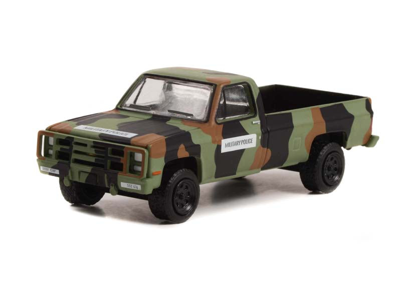 1985 Chevrolet M1008 CUCV - U.S. Army Military Police Camouflage (Battalion 64) Series 2 Diecast 1:64 Scale Model - Greenlight 61020D
