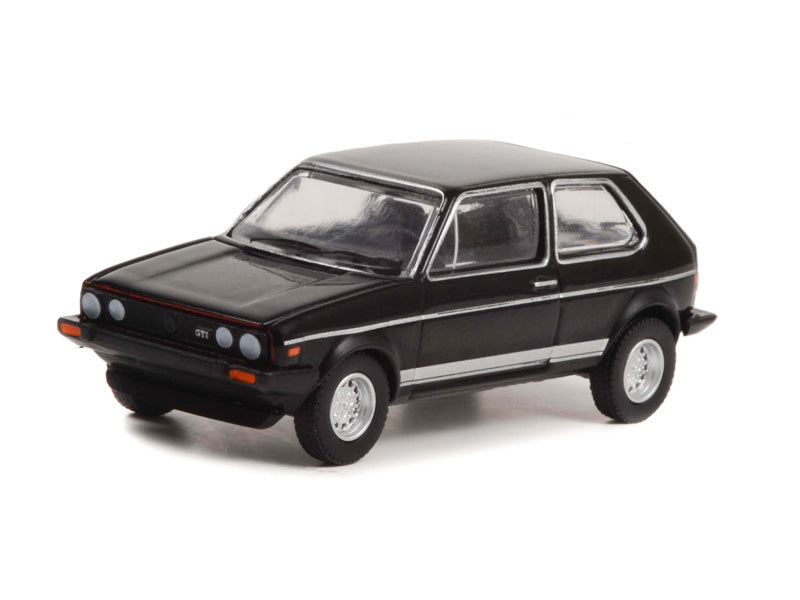 1983 Volkswagen Golf Mk I GTI - Black (Hot Hatches) Series 2 Diecast 1:64 Scale Model - Greenlight 63020D