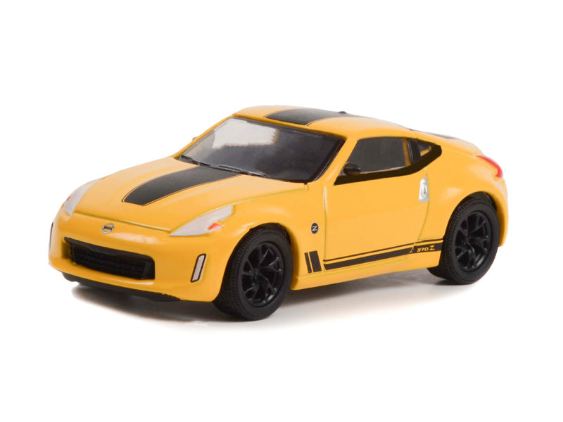 2019 Nissan 370Z - Heritage Edition - Chicane Yellow (Hot Hatches) Series 2 Diecast 1:64 Scale Model - Greenlight 63020F