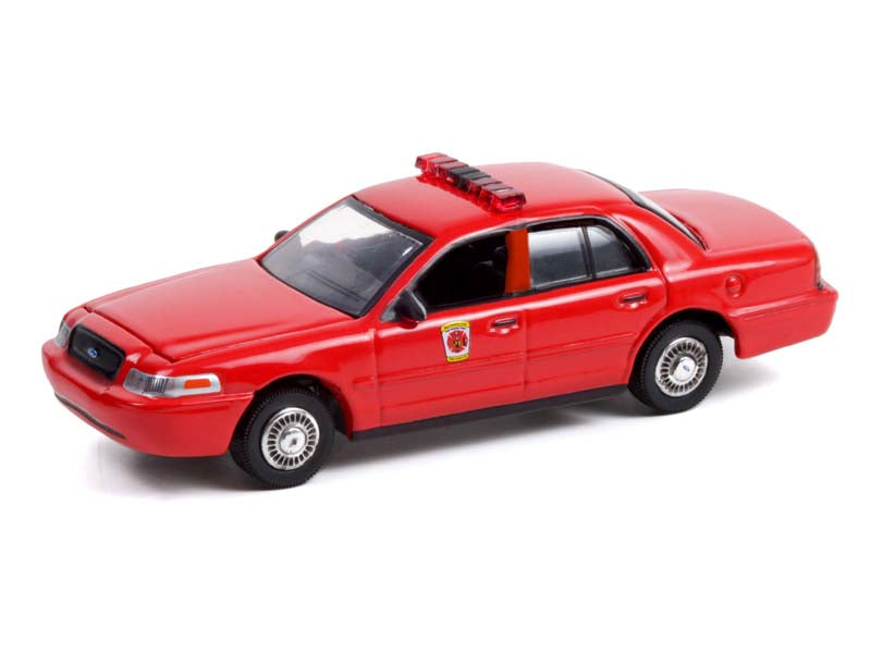 CHASE 2001 Ford Crown Victoria Interceptor - Baltimore City Maryland Fire Department (Fire & Rescue) Series 2 Diecast 1:64 Model - Greenlight 67020E