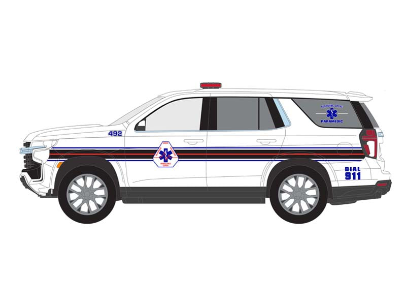 2021 Chevrolet Tahoe - Blooming Grove Volunteer Ambulance Paramedic New York (First Responders) Series 1 Diecast 1:64 Scale Model - Greenlight 67040F
