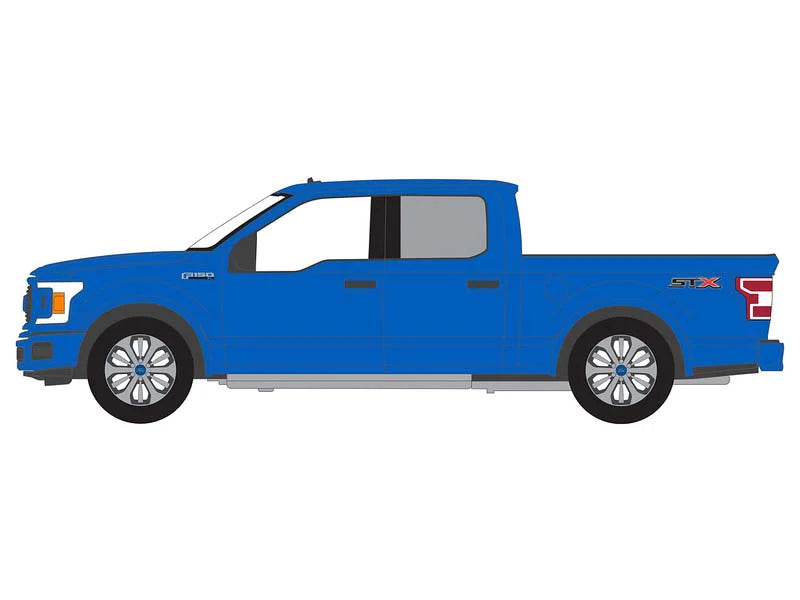 2020 Ford F-150 XL w/ STX Package - Velocity Blue (Showroom Floor) Series 2 Diecast 1:64 Scale Model Car - Greenlight 68020A