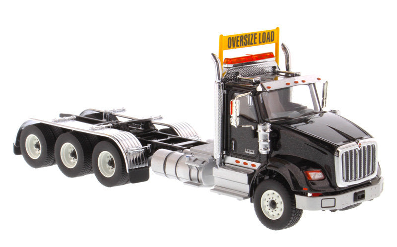 International HX620 Day Cab Tridem Tractor - Metallic Black (Transport Series) 1:50 Scale Model - Diecast Masters 71009