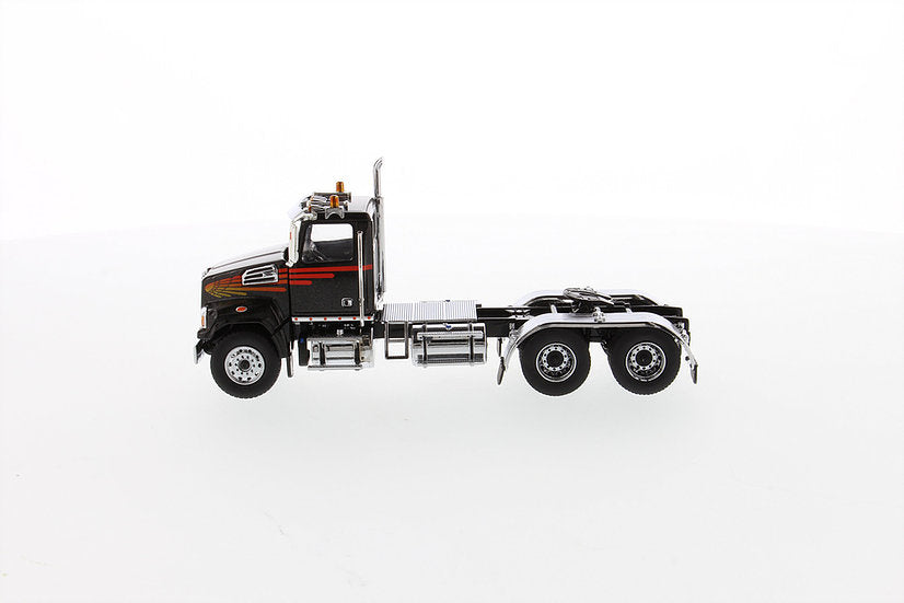 Western Star 4700 SF Tandem Day Cab Tractor - Metallic Black (Transport Series) 1:50 Scale Model - Diecast Masters 71036