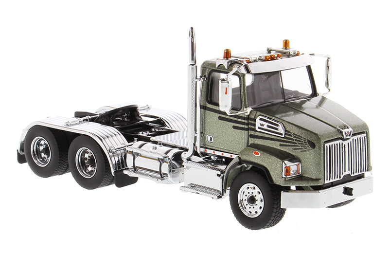 Western Star 4700 SBFA Tandem Day  Cab - Metalic Olive Green 1:50 Scale Model - Diecast Master 71038