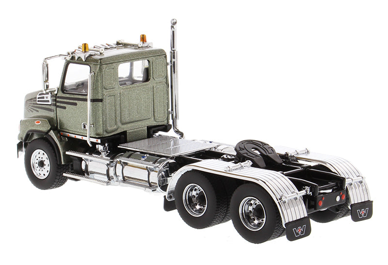 Western Star 4700 SBFA Tandem Day  Cab - Metalic Olive Green 1:50 Scale Model - Diecast Master 71038