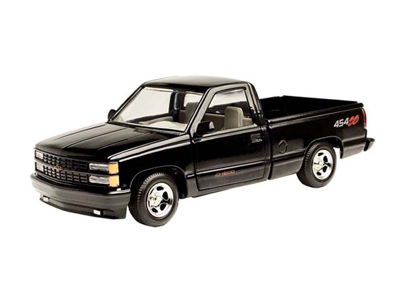 1992 Chevrolet SS 454 Pickup Truck - Black Diecast 1:24 Model - Motormax 73203BK