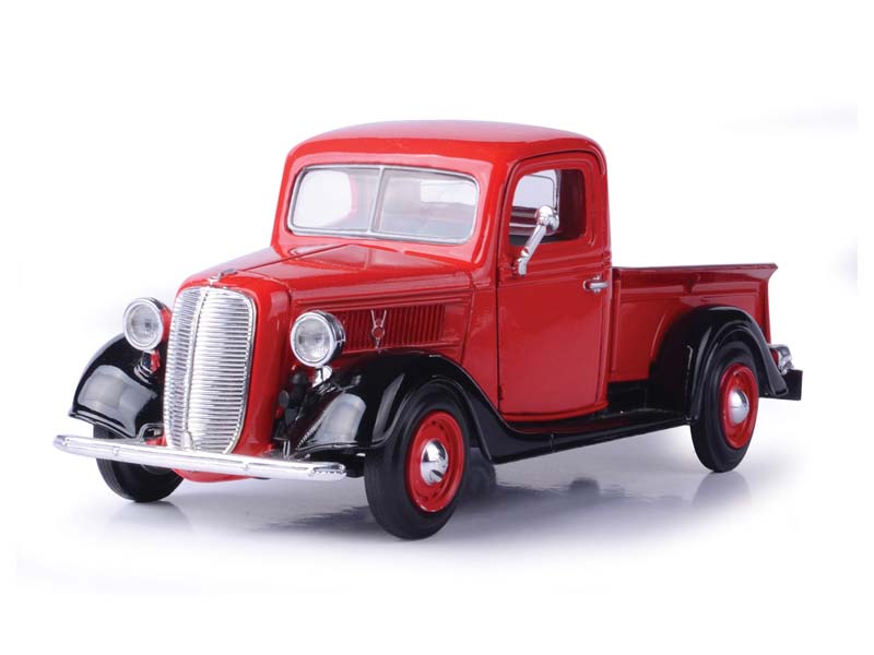 1937 Ford Pickup - Red (Timeless Legends) Diecast 1:24 Scale Model - Motormax 73233RD