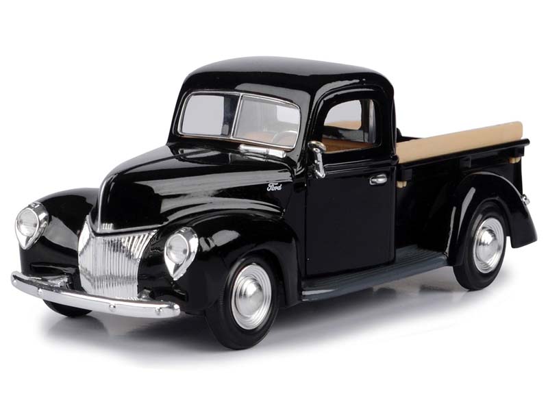 1940 Ford Pickup - Black (Timeless Legends) Diecast 1:24 Scale Model - Motormax 73234BK