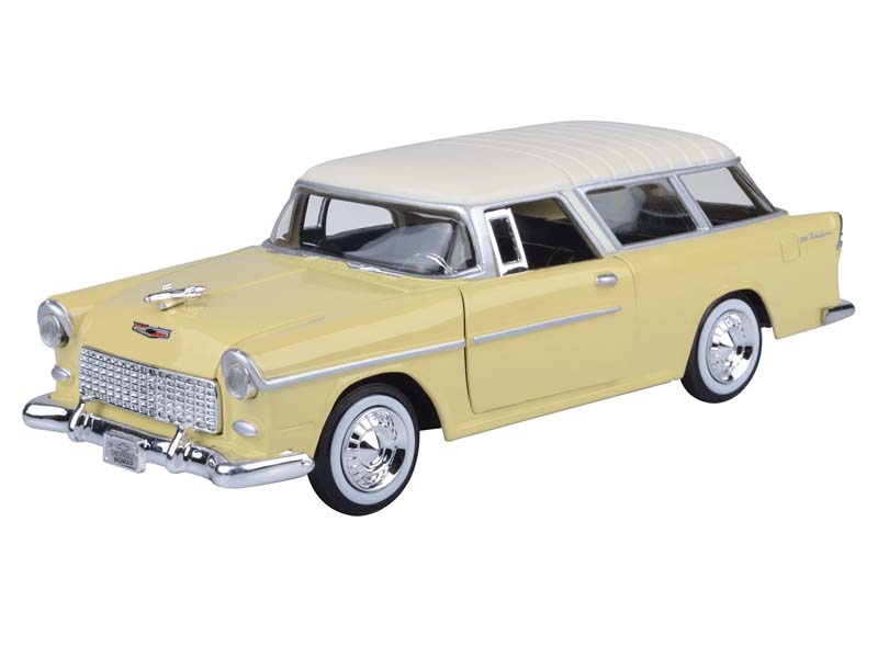1955 Chevrolet Nomad - Yellow (Timeless Legends) Diecast 1:24 Scale Model - Motormax 73248YL