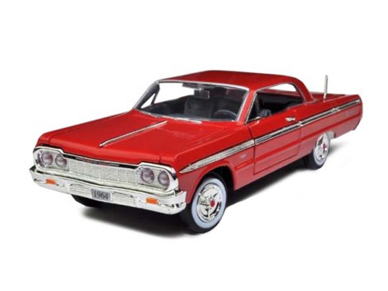 1964 Chevrolet Impala Hard Top - Red (Timeless Legends) Diecast 1:24 Model - Motormax 73259RD