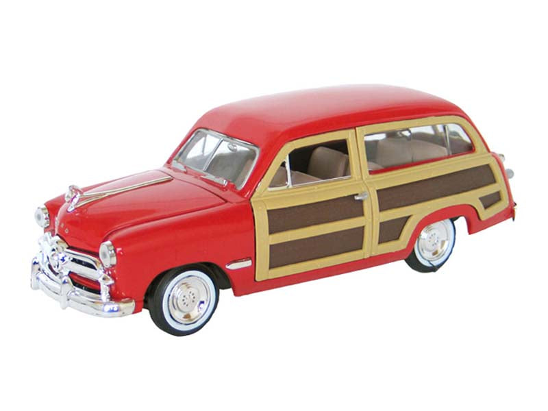 1949 Ford Woody Wagon - Red (Timeless Legends) Diecast 1:24 Model Car - Motormax 73260RD