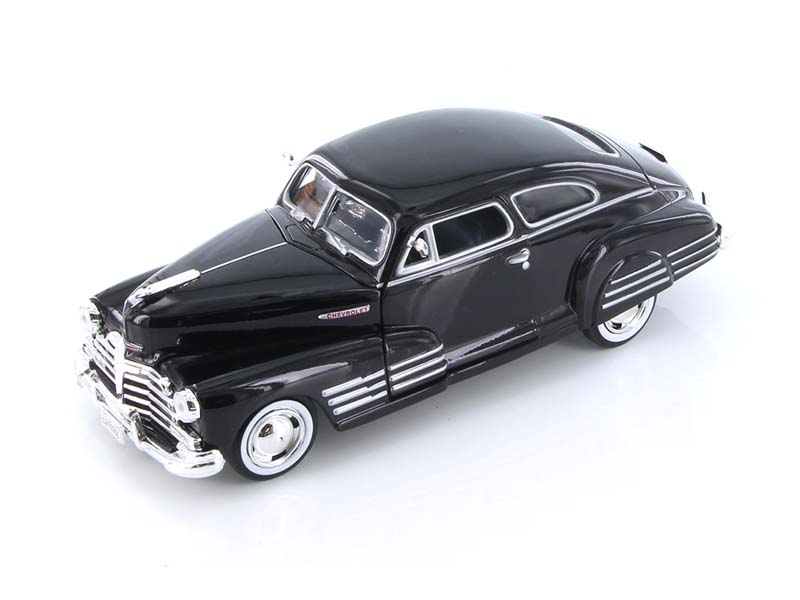 1948 Chevrolet Aerosedan Fleetline - Black Diecast 1:24 Scale Model - Motormax 73266BK
