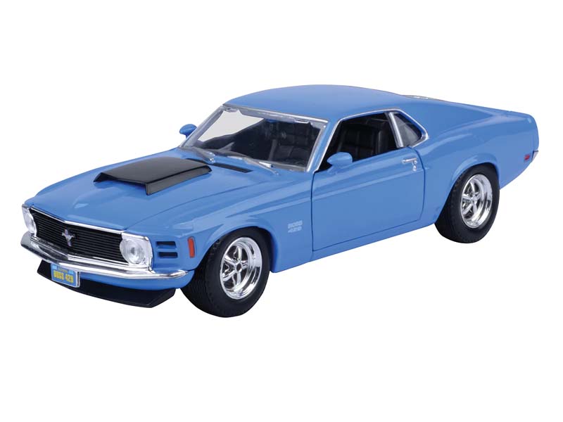 1970 Ford Mustang Boss 429 - Blue (Timeless Legends) Diecast 1:24 Scale Model - Motormax 73303BL