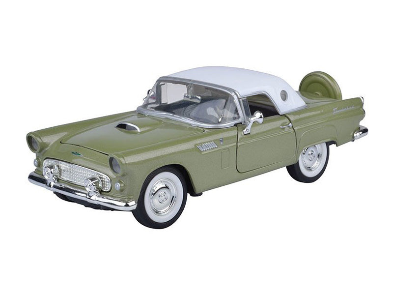 1956 Ford Thunderbird Soft Top - Green (American Classics) Diecast 1:24 Scale Model Car - Motormax 73312GRN