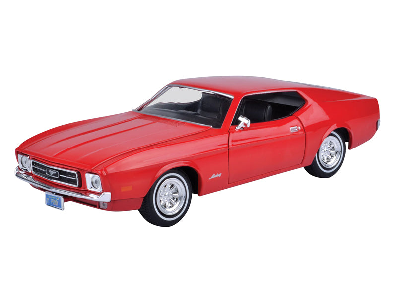 1971 Ford Mustang Sportsroof - Red (Timeless Legends) Diecast 1:24 Scale Model Car - Motormax 73327RD