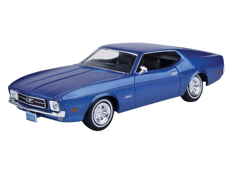 1971 Ford Mustang Sportsroof - Blue (Timeless Legends) Diecast 1:24 Scale Model Car - Motormax 73327BL